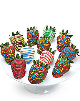 Birthday Belgian Chocolate Covered Strawberries